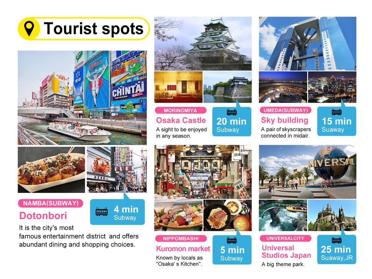 Fds Bijou Suites Osaka Luaran gambar